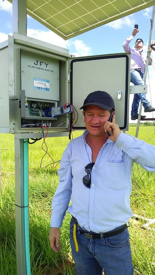 Latest company case about 2.2KW Solar pumping inverter in Columbia