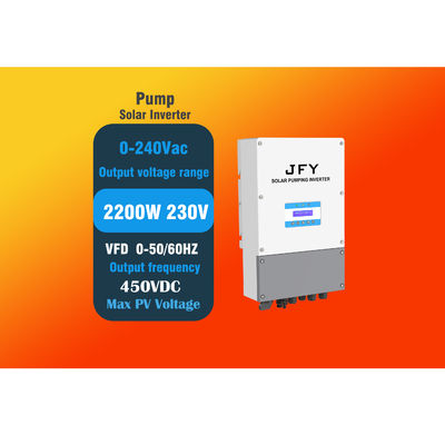 2.2kw MPPT VFD Solar Pump Inverter For Single Phase