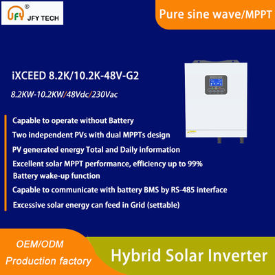 Hybrid Solar inverter with dual MPPTs and 10.2KW 230Vac Output
